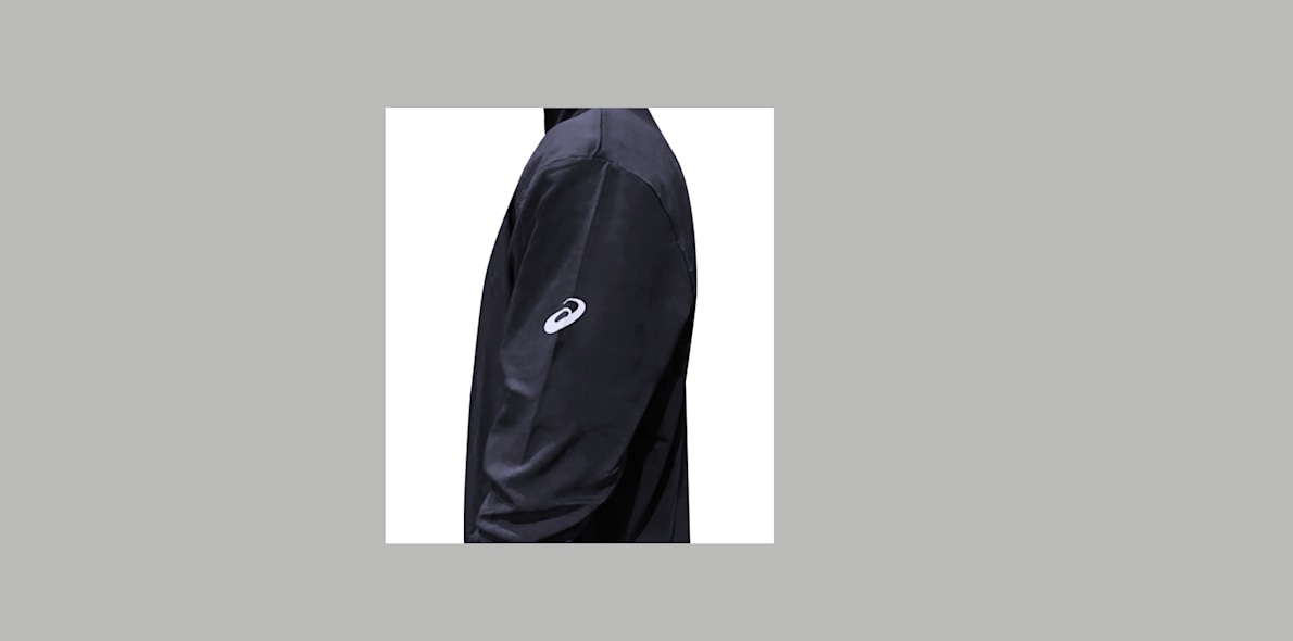 Asics black 2025 jacket